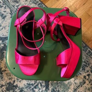 Torrid Hot Pink Platform Heels